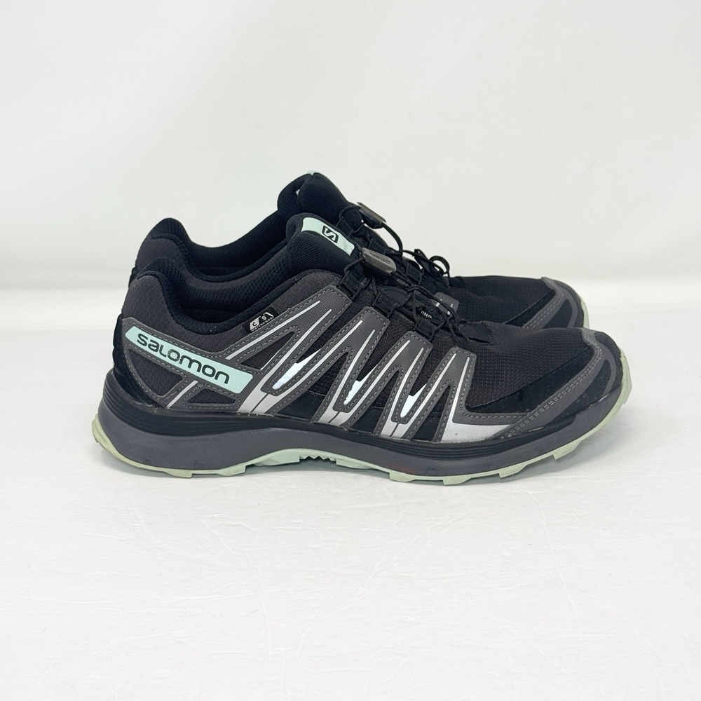 Salomon XA Comp 8 CS Waterproof Trail Running Shoes Womens 10 Black Magnet